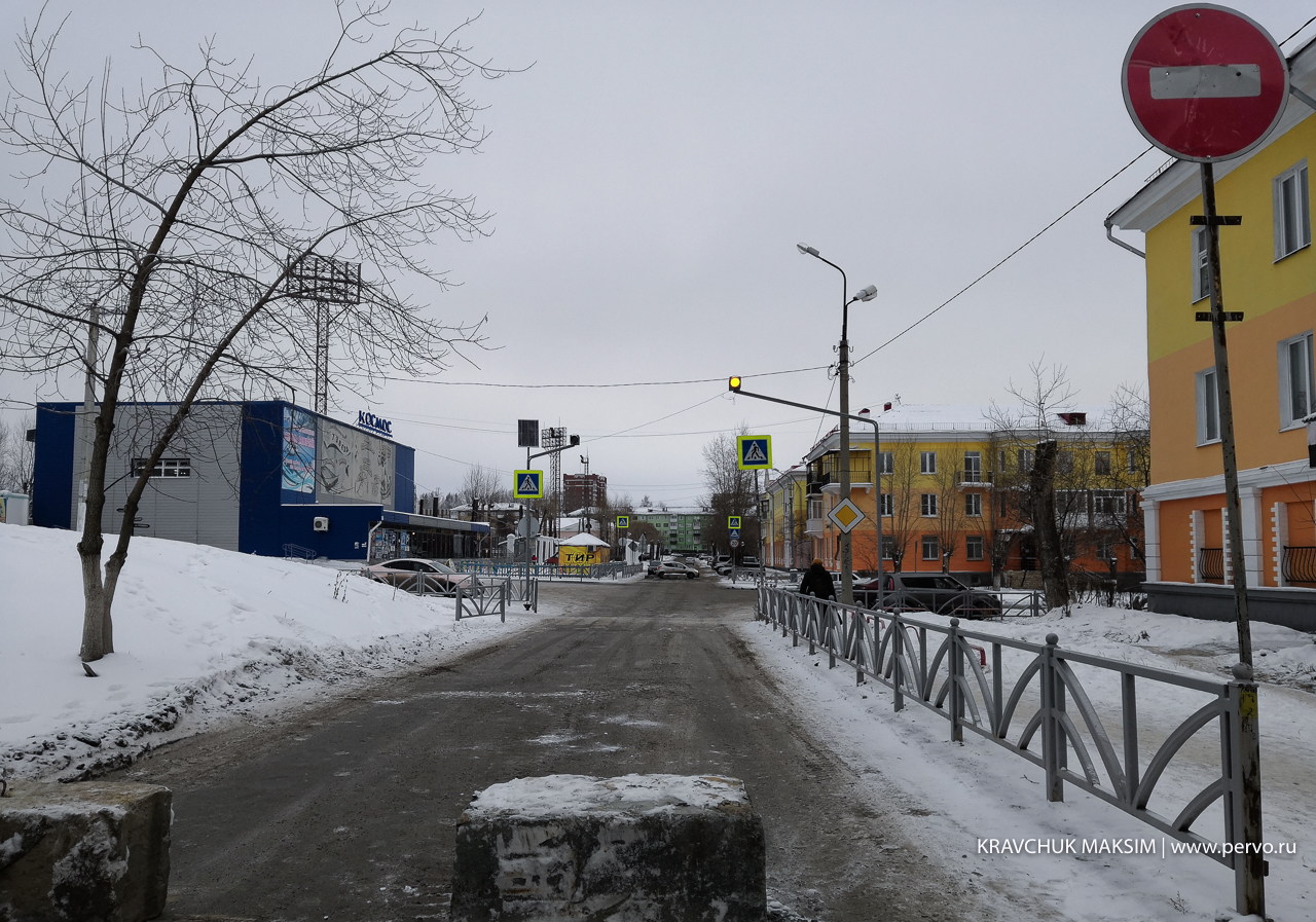 Улицу Физкультурников-Герцена закрыли до февраля