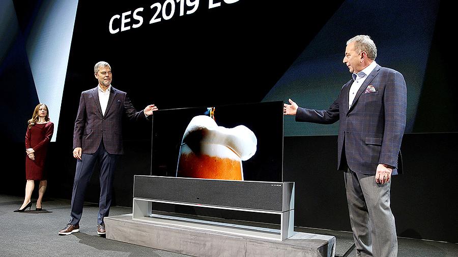 LG представила скручивающийся 4К-телевизор