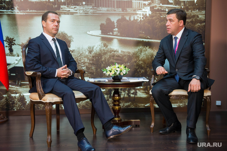 Губернатор Свердловской области встретился с Дмитрием Медведевым