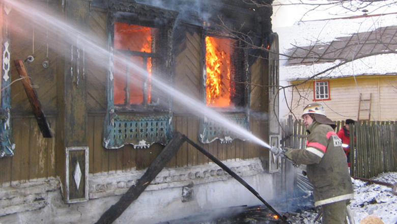 В селе Битимка сгорел жилой дом площадью 156 квадратных метров